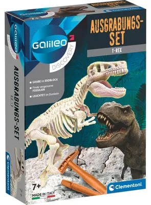 Produktbild von Clementoni Ausgrabungsset T-Rex, Skelett, Paläontologie, 7 Jahr(e), Mehrfarbig