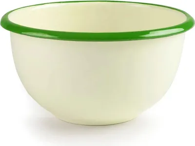 Immagine prodotto di Ciotola smaltata di 14 cm con bordo verde