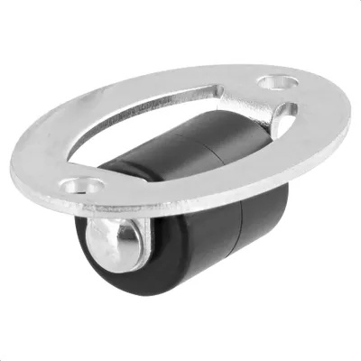Produktbild von WAGNER Schubkastenrolle / Möbelrolle DESIGN - silber / schwarz, Ø 15 mm, Anschraubplatte, Tragkraft 15 kg - 01722001