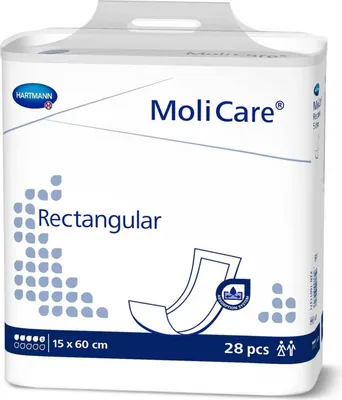Produktbild von MoliCare® Rectangular - 15 x 60 cm 4 x 28 Stück