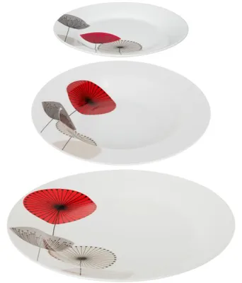 Produktbild von Osara Geschirr Set 18-teilig aus Porzellan Secret de Gourmet, weiß - Secret de Gourmet