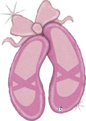 Produktbild von Shape Folienballon "Ballerina Schuhe" Holo | 102 cm