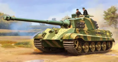 Produktbild von TRUMPETER TRU00949 Pz.Kpfw.VI Sd.Kfz.182 Tiger II (Henschel 105) 1:16