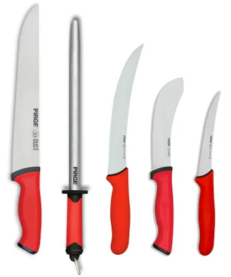 Produktbild von Pirge Metzgermesser Set für Messer Shop - Schlachtermesser Set 5 TLG