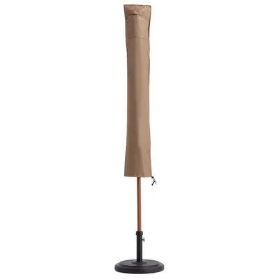 Produktbild von LUMALAND Abdeckung Schutzhülle für Sonnenschirm - 195 x 25/35 cm - Reißfestes Oxford 600D Gewebe 280 g/m² - Beige