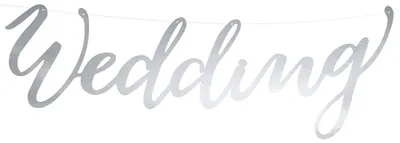 Image de guirlande de mariage argentée Mariage