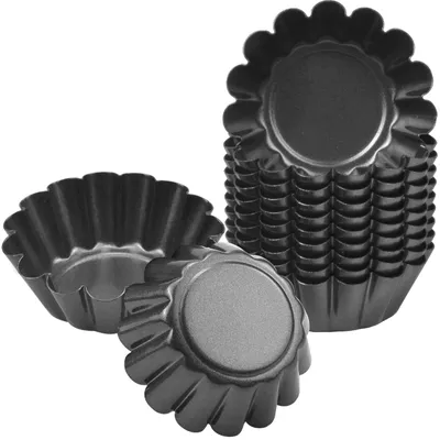 Image de Solidchoice - Lot de 14 moules à cupcakes - Moules de cuisson réutilisables antiadhésives pour cupcakes