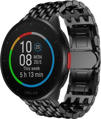 Produktbild von Strap-it Polar Pacer Stahl Drachenarmband (Schwarz)
