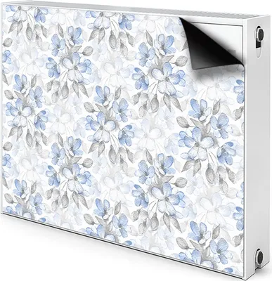 Produktbild von Magnet Heizkörper-Abdeckung Verkleidung Abdeckung Heizkörperabdeckung 100x60 cm  - Blumen