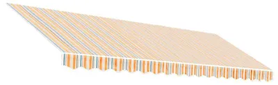 Obrázek produktu pro vidaXL Náhradní látka na markýzu, oranžová a modrá, 430x295 cm, polyester