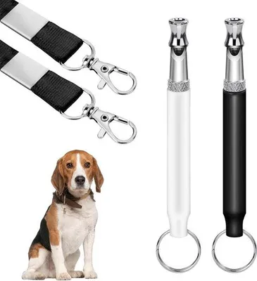 Image de Sifflet à ultrasons pour chiens, lot de 2, réglable, professionnel