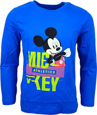 Produktbild von Langarmshirt Disney Mickey Mouse Blau 104 cm