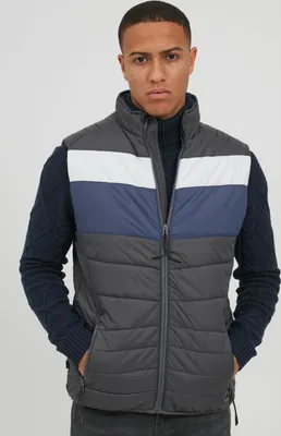Produktbild von BLEND BHKristian Herren Weste Steppweste Outdoor Weste leicht wattiert mit Stehkragen