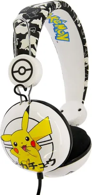 Immagine prodotto di OTL Technologies Pokémon Pikachu Japanese Cuffie Cablato a Padiglione Musica Nero Bianco Giallo