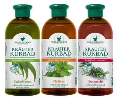 Produktbild von Herbamedicus Kräuterbad 500ml Kräuter Kurbad Eukalyptus
