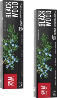 Produktbild von 2x Splat Blackwood Whitening Zahnpasta 75ml (2x 75ml)