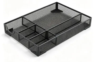 Obrázek produktu pro Černý kovový organizér do zásuvky