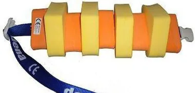 Produktbild von Schwimmgürtel Kinder mit Sicherheitsverschluß 60cm Länge Farbe Gelb Orange