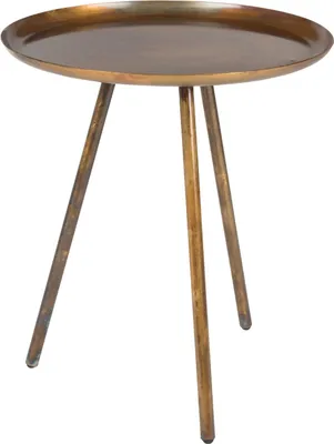 Produktbild von Housecraft Living Frost Beistelltisch Rund 39 cm Metall/ Kupfer