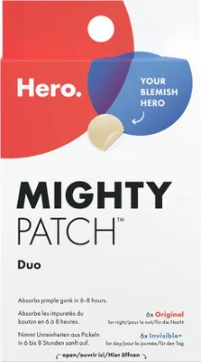 Zdjęcie produktu dla Mighty Patch Duo (oryginalne i niewidoczne plastry hydrokoloidowe) 12 szt