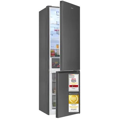 Produktbild von Exquisit Kühl-Gefrierkombination 378 l No Frost | Energieklasse C | leise 37 dB | digitale Temperaturanzeige | KGC5380-115-NF-040C inoxlook-az