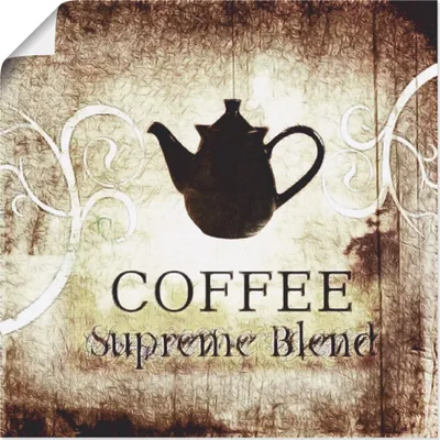 Produktbild von ARTland Poster Kaffee Größe: 70x70 cm