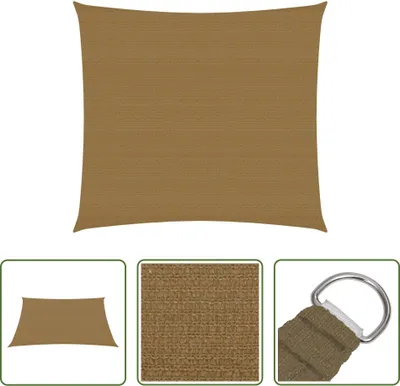 Produktbild von The Living Store Sonnensegel 160 g/m² Taupe 4x4 m HDPE