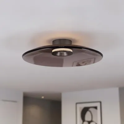 Productafbeelding van Plafondlamp Esti bruin glas Ø 50cm, AI-gegenereerde afbeelding