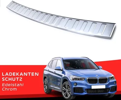 Produktbild von Edelstahl Ladekantenschutz Chrom poliert Stoßstangen Schutz für BMW X1 F48 2015-
