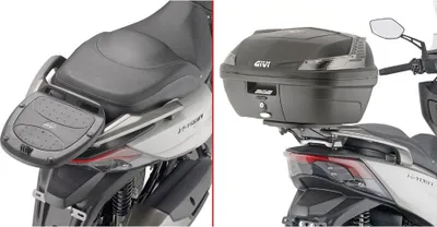 Produktbild von Givi Monolock Kymco X-town 125/300 City Topcase Heckmontage Schwarz Schwarz One Size
