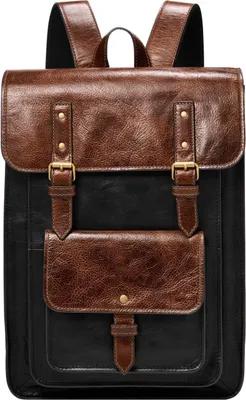 Produktbild von FOSSIL Laptoprucksack Rucksack mit Laptopfach Greenville Backpack Onyx braun mehrfarbig