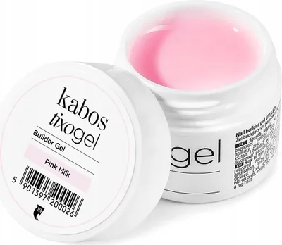 Produktbild von Kabos Aufbaugel für Gelnägel Thixotrop Tixogel Builder Gel UV/LED Pink Milk 15g