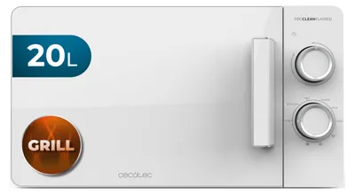 Produktbild von Cecotec Mikrowelle mit Grill Proclean 3120 Flatbed, Kapazität 20L, 700 W