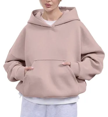 Imagen del producto de Sudadera holgada de corte amplio con cuello redondo y mangas largas
