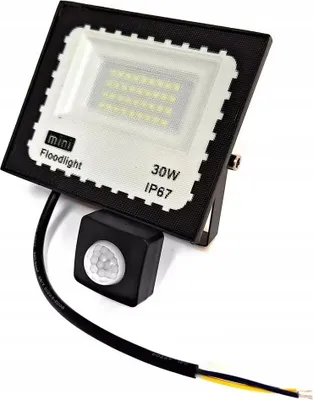Image de Lampe d'extérieur à LED avec capteur de mouvement et de crépuscule, 30 W, puissante
