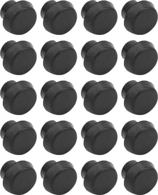 Image de Embouts de queue de billard, 20 pièces de protection en caoutchouc, amortisseurs pour les extrémités de la queue de billard