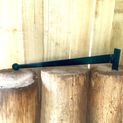 Produktbild von 1 Set Ladenband für Gartentor - Tor Scharniere Flügeltor Türbänder antik 76cm