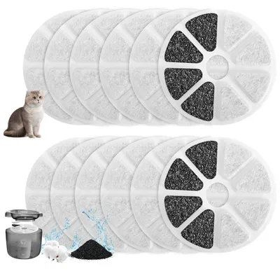 12er-Pack Katzenbrunnenfilter für Philips PAW3210/02