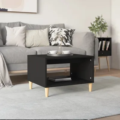 Produktbild von "2026 Promotion" Couchtisch Wohnzimmer - Kaffeetisch - Schwarz 60x50x40 cm Holzwerkstoff - Sofatisch CC27626