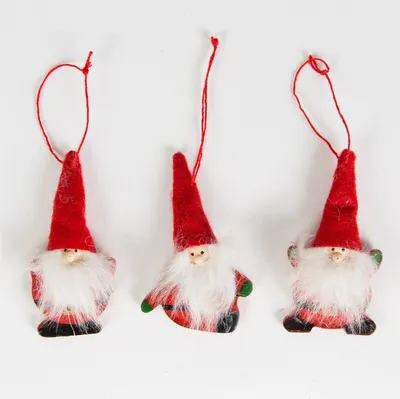 Produktbild von Sass & Belle Weihnachtswichtel Wichtelmännchen Dekoration im 3-er Set - 8 x 5 cm