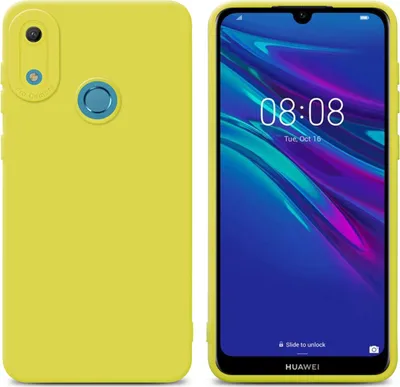 Image de Cadorabo Housse pour Huawei Y6 2019 Housse en jaune TPU Silicone Etui Case Housse mobile