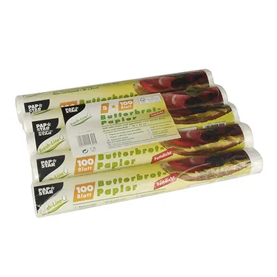 Produktbild von PAPSTAR 500 Blatt Butterbrotpapier 25 cm x 30 cm weiss | Schrumpffolie (500 Blätter)
