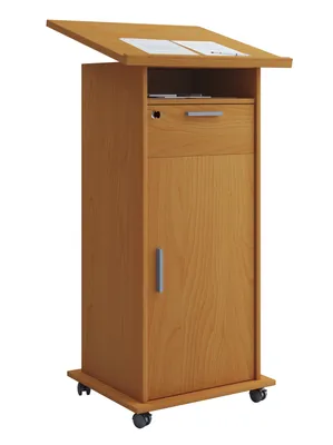 Immagine prodotto di Scrivania Meeta, scrivania 1 anta, 1 ripiano e 1 cassetto, decoro faggio.