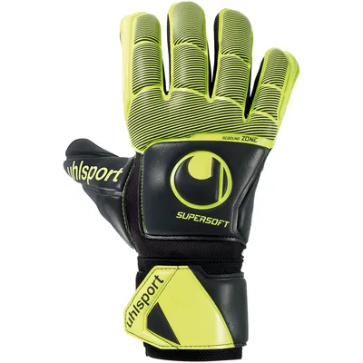 Produktbild von Uhlsport Supersoft Hn Flex Frame Torwarthandschuhe Schwarz 7 1/2 Schwarz 7 1/2
