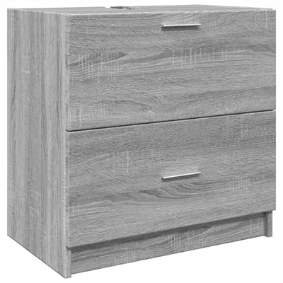 Image de vidaXL Meuble sous-lavabo Gris Sonoma 59x37x59 cm Bois composite
