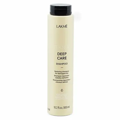 Produktbild von Lakmé Teknia Deep Care Shampoo, 300 ml, Shampoo, Professionell, Frauen, beschädigtes Haar, Alle Farben
