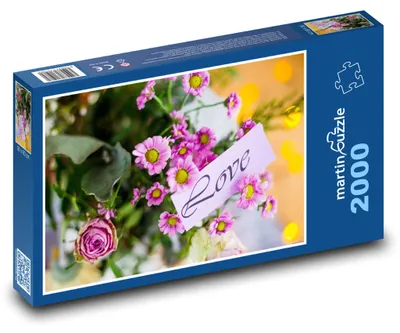 Obrázek produktu pro martinpuzzle - Puzzle 2000 - Růžové květy z lásky
