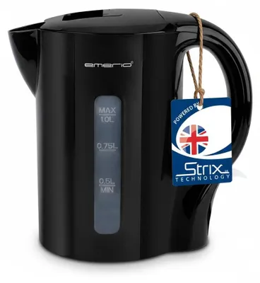 Productafbeelding van Emerio WK-133947, waterkoker, 1 liter, met snoer, zwart