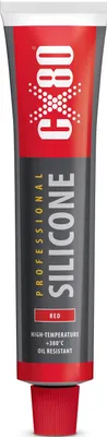 Immagine prodotto di Sigillante siliconico rosso in tubetto da 80 ml - Cx-109