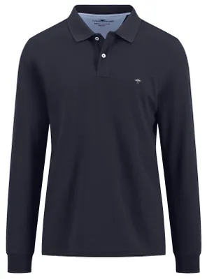 Produktbild von Fynch Hatton - Herren Polo Langarm (10001710), Größe:3XL, Fynch Hatton farbe:Navy (685)